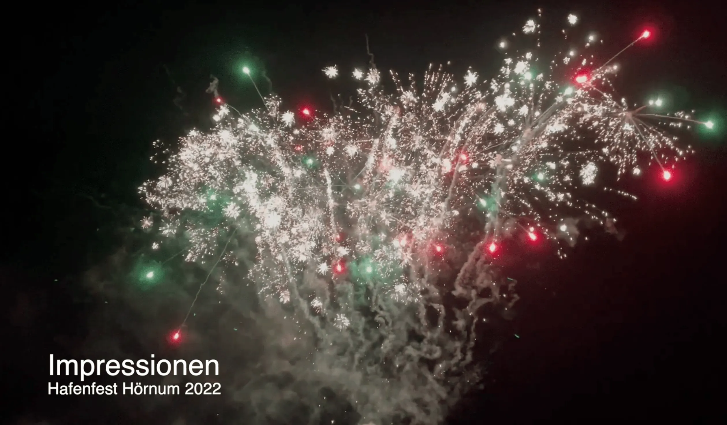 Spektakuläres Feuerwerk beim Hörnumer Hafenfest  2022 auf Sylt