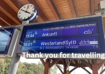 Sylt News. Weitere Verspätungen und Zugausfälle.