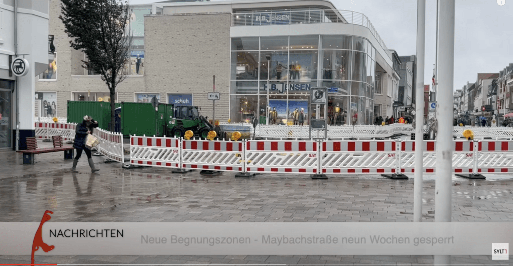 Sylt News. Maybachstraße neun Wochen gesperrt