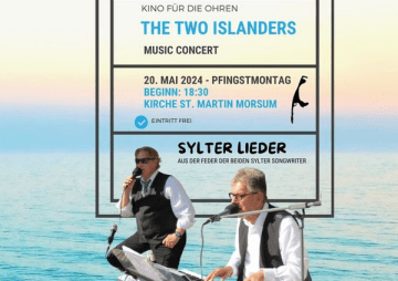„Kino für die Ohren – Sylter Lieder“: THE TWO ISLANDERS live in der Kirche St. Martin in Morsum