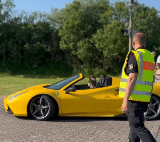 Polizeikontrolle in Kampen