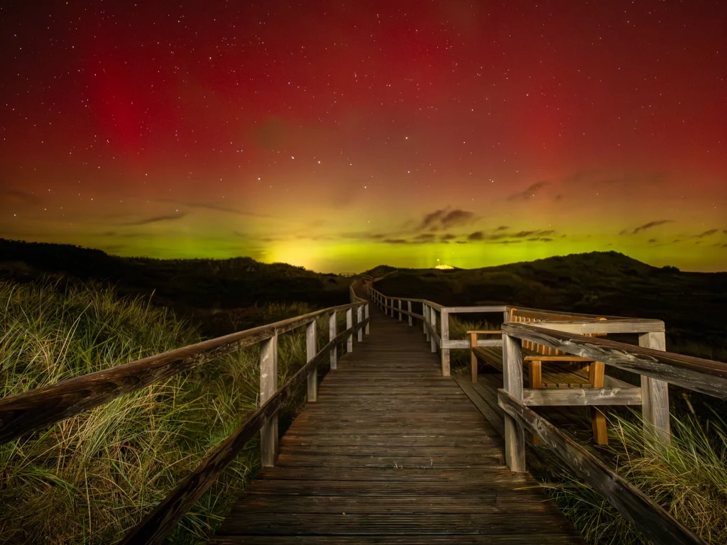 Polarlichter auf Sylt: Wenn der Himmel über Kampen „Moin“ sagt