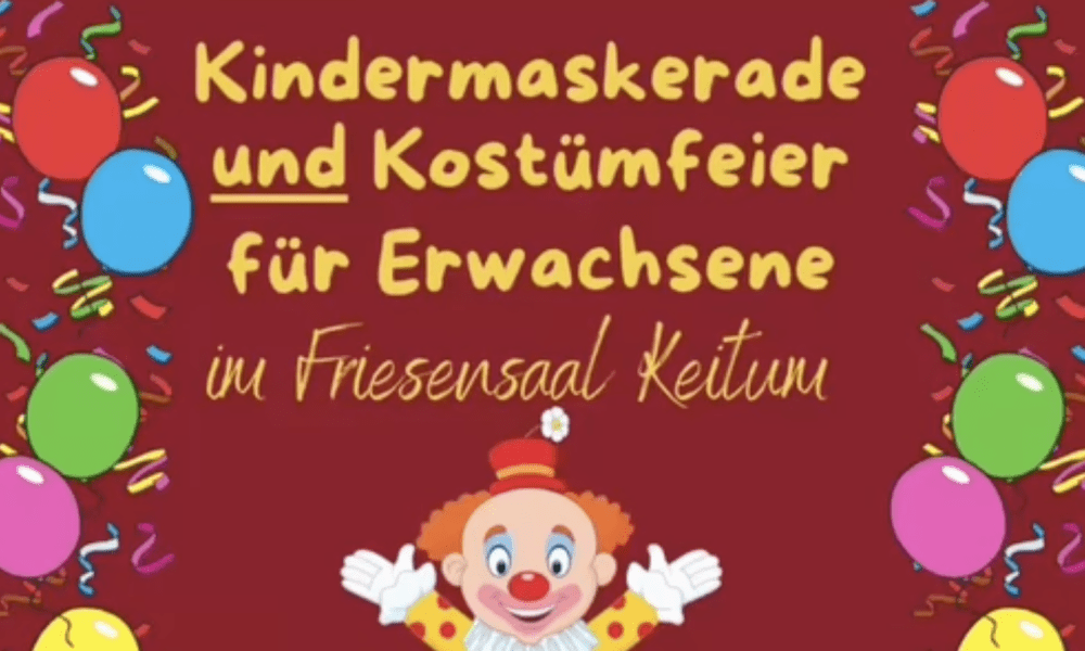 Konfetti-Alarm im Friesensaal: Wenn Tinnum 66 zum Maskenball bittet!