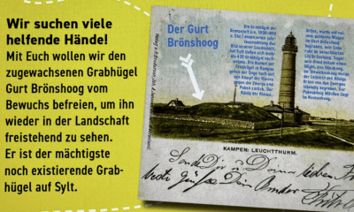 Mit Astschere gegen das Vergessen: Sylt rückt den Hügeln auf den Leib