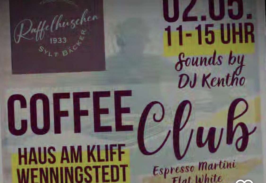 Kaffee, Beats & Meerblick: Der „Coffee Club“ feiert Daydrinking im Haus am Kliff 2 Kaffee, Beats & Meerblick: Der „Coffee Club“ feiert Daydrinking im Haus am Kliff
