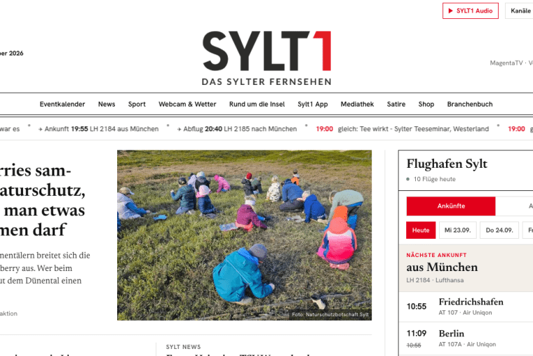 Sylt1 hat renoviert: Neue Webseite, gleiche Insel 3 neue webseite