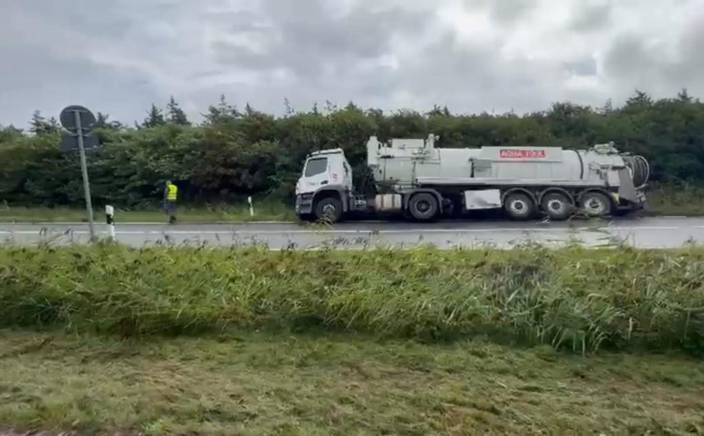 Lkw-Unfall auf Sylt zwischen Westerland und Rantum