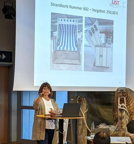 Strandkorbversteigerung in List: Zum ersten, zum zweiten, verkauft