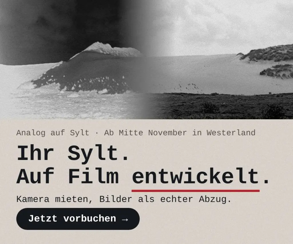 Analog auf Sylt B (Negativ/Positiv „Ihr Sylt. Auf Film entwickelt.“)