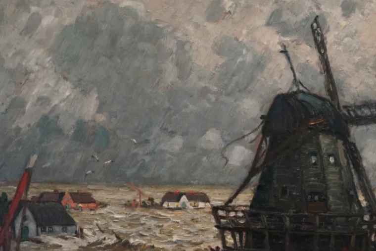 Sturmflut 1911 im Bild: Fielmann schenkt dem Sylt Museum zwei Hartig-Gemälde