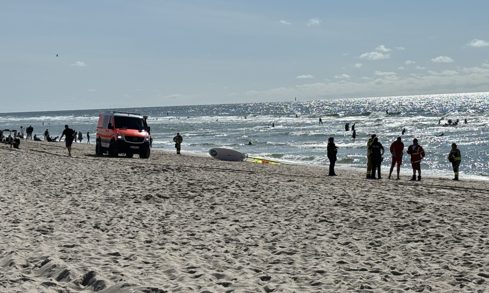 Sylt News. Rettungseinsatz am Wenningstedter Strand