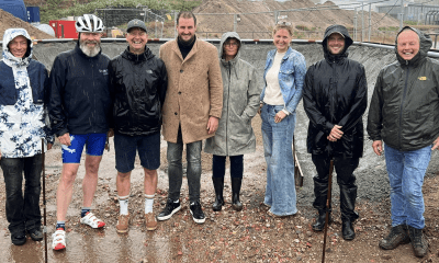 Multipark Sylt: Wirtschaftsminister Klaus Ruhe Madsen zu Besuch auf der Baustelle