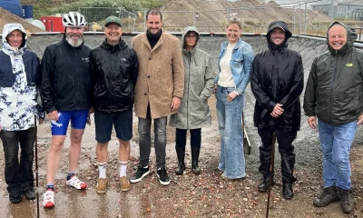 Multipark Sylt: Wirtschaftsminister Klaus Ruhe Madsen zu Besuch auf der Baustelle