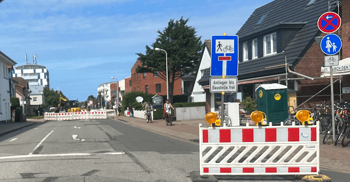 Kjeirstraße in Westerland erneut gesperrt -