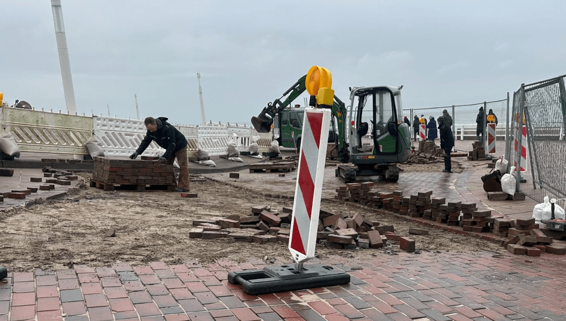 Modernisierung auf Westerlands Promenade am Übergang Brandenburger Platz