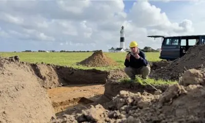 Sensation vor Kampener Leuchtturm: Archäologische Funde auf Sylt