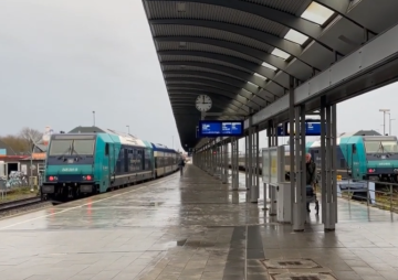 Marschbahn mit Ausfällen und Verspätungen.