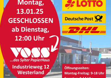 Sylt News: Postfiliale in Sylt zieht um: Neue Adresse im Papierhaus Voss