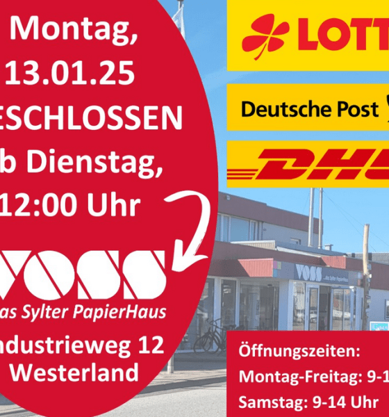 Sylt News: Postfiliale in Sylt zieht um: Neue Adresse im Papierhaus Voss