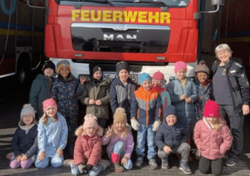 Kita bei der Feuerwehr