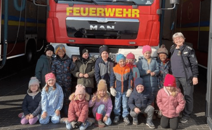 Kita bei der Feuerwehr