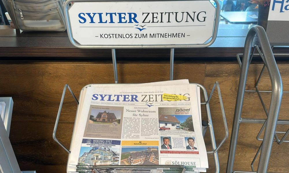 Sylt News. Die Sylter Zeitung erscheint wieder.