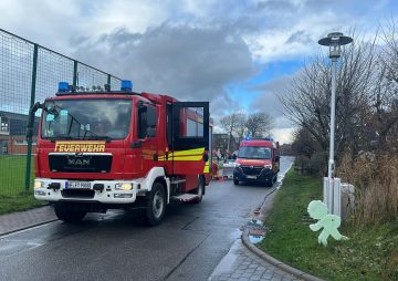 Sylt News. Feuerwehreinsatz in Tinnum.