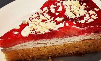 Rezept Glutenfrei Backen - Erdbeerkuchen mit Mascarponecreme und Mandelboden