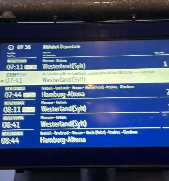 Sylt News: Zwischen Schienenfrust und Schokoriegel: Ein Morgen an der Marschbahn