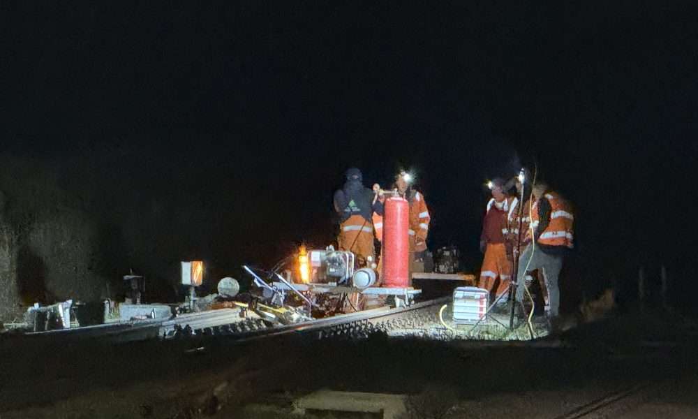 Sylt News : Weiche in Klanxbüll defekt - Reparaturarbeiten in der Nacht