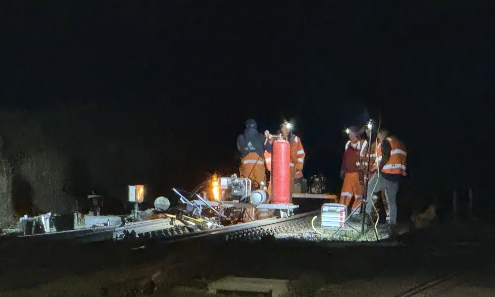 Sylt News : Weiche in Klanxbüll defekt - Reparaturarbeiten in der Nacht