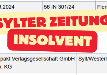 Sylter Zeitung insolvent