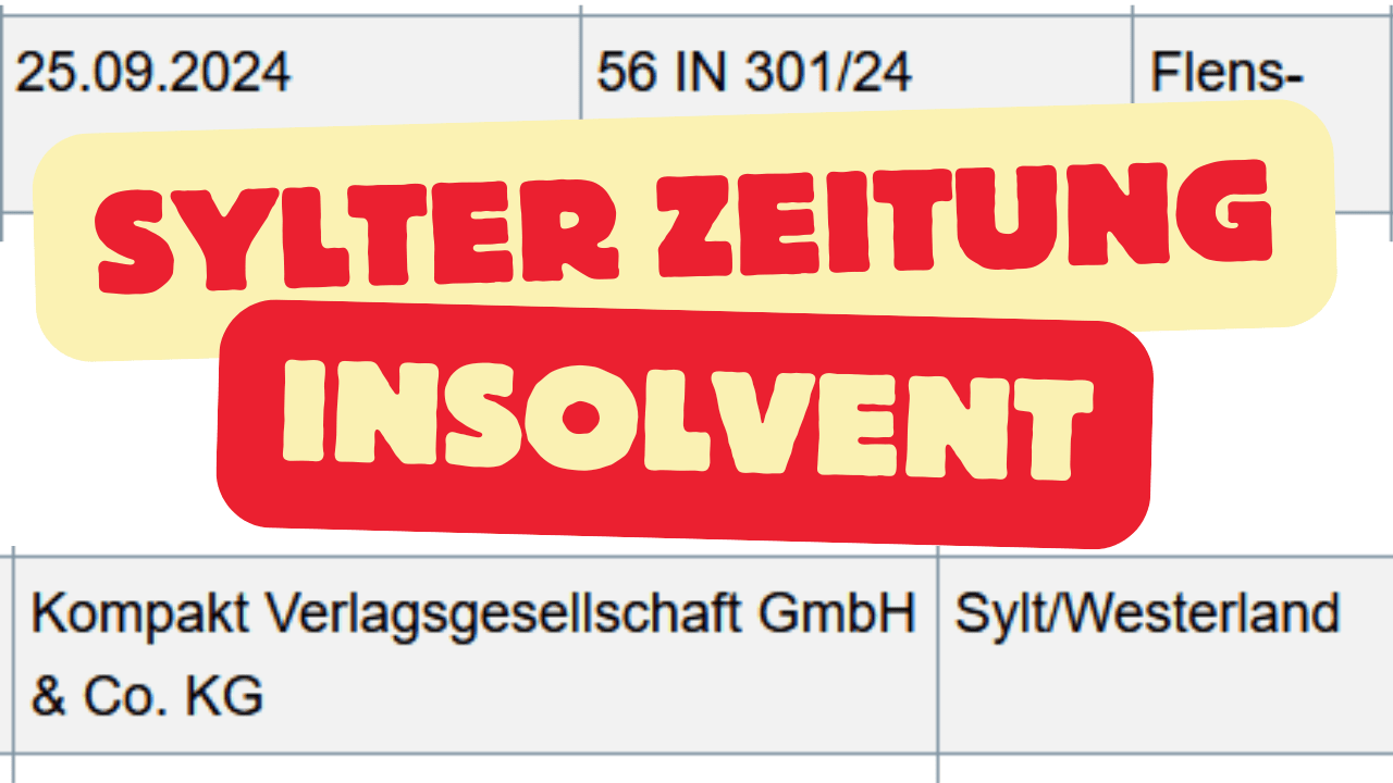 Sylter Zeitung insolvent