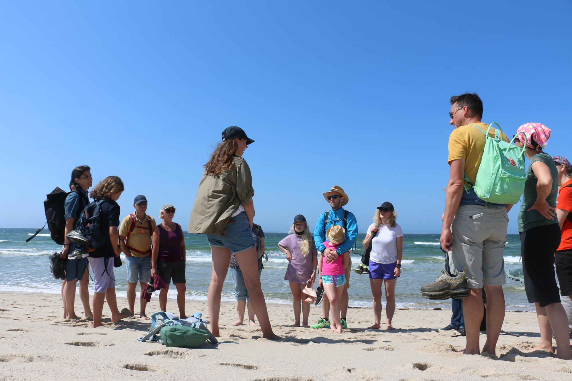 Strandführung für Familien