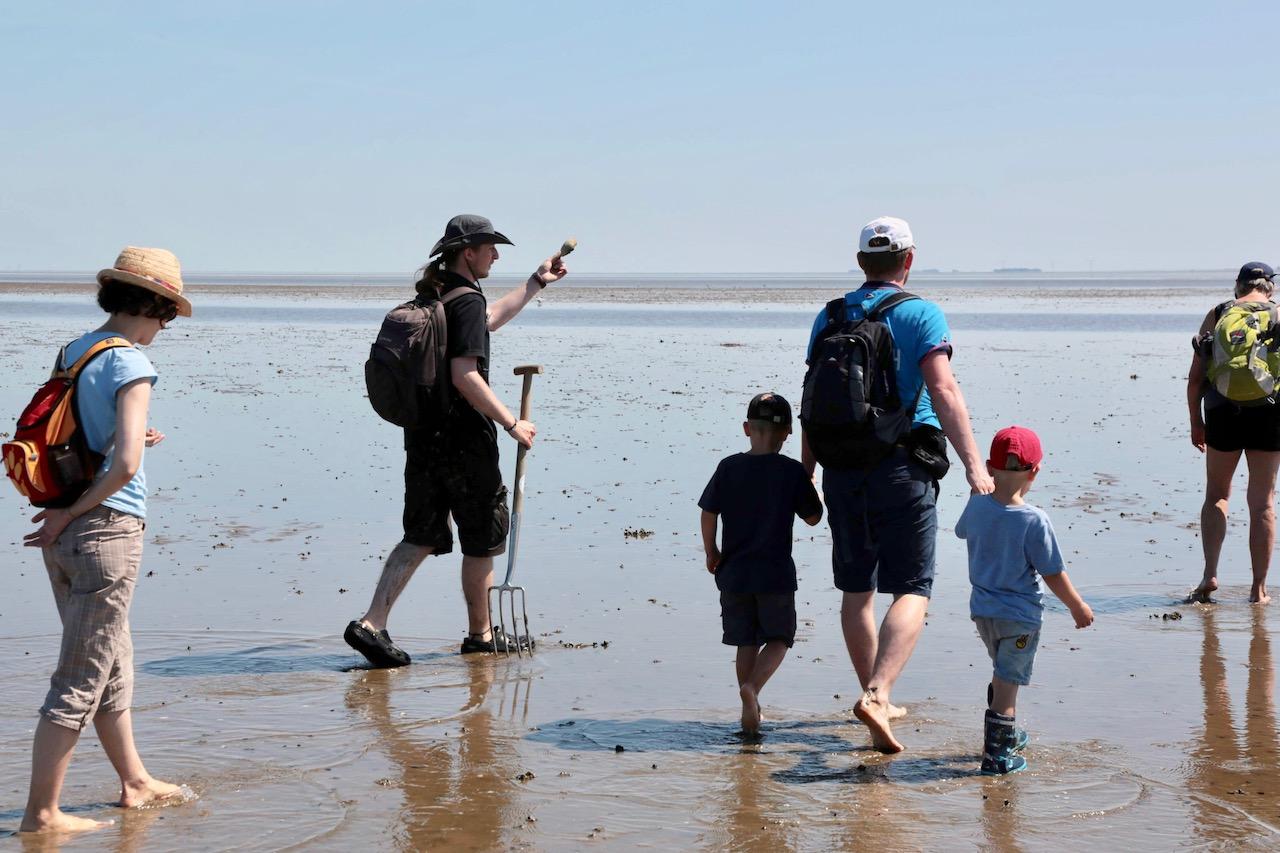 Kinderwattwanderung in Morsum auf Sylt